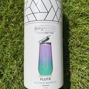 NWT Brumate Glitter Mermaid Champagne Flute